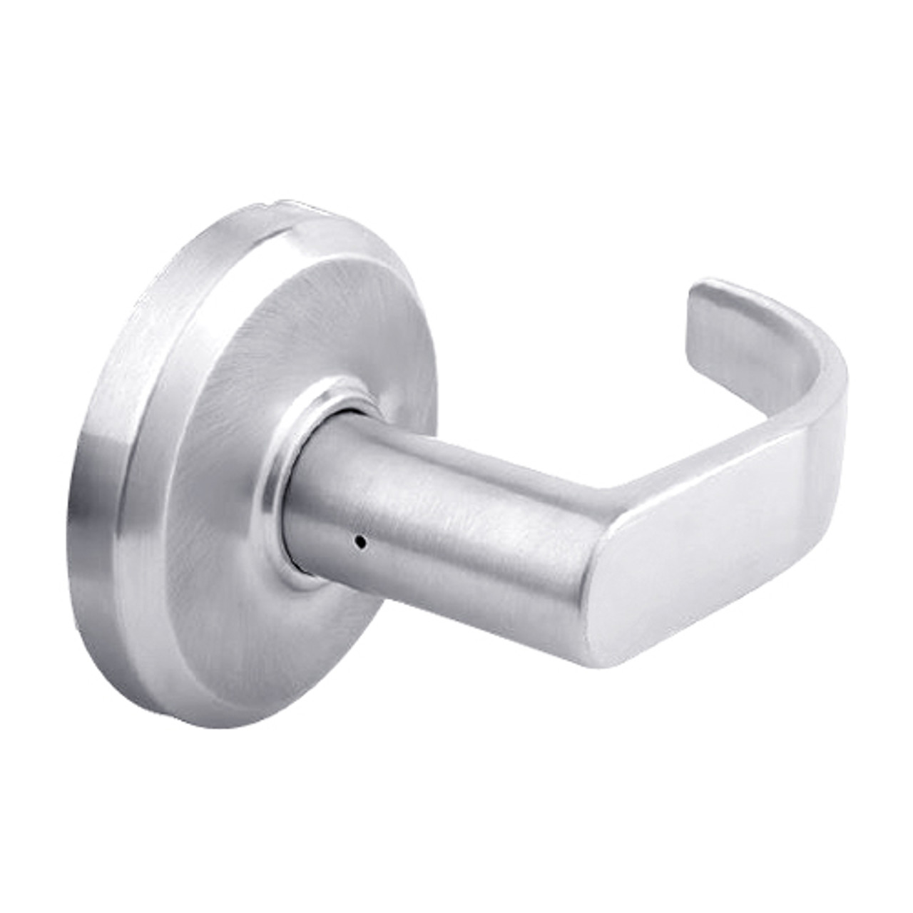QCL240M625NOLFLS Stanley QCL200 Series Cylindrical Privacy Lock with Summit Lever in Bright Chrome Finish