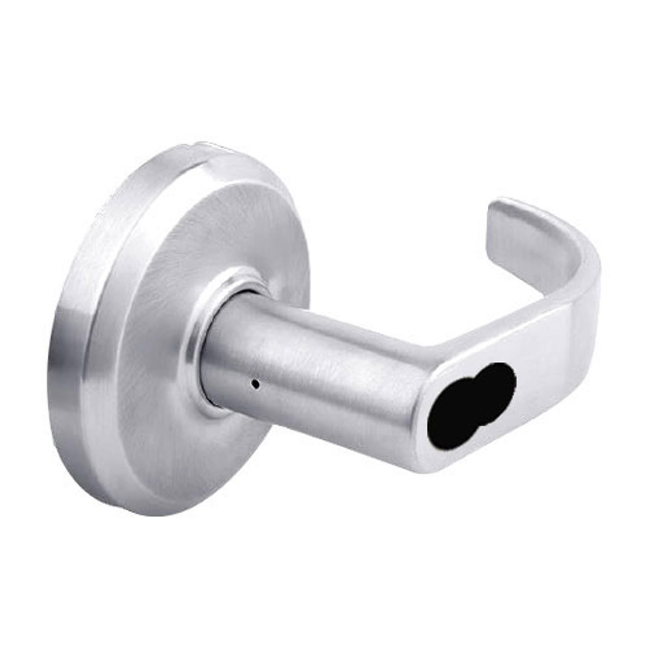 QCL251M625S3FLRBF Stanley QCL200 Series Ansi Strike Best "F" Entrance/Office Lock with Summit Lever Prepped for SFIC in Bright Chrome Finish