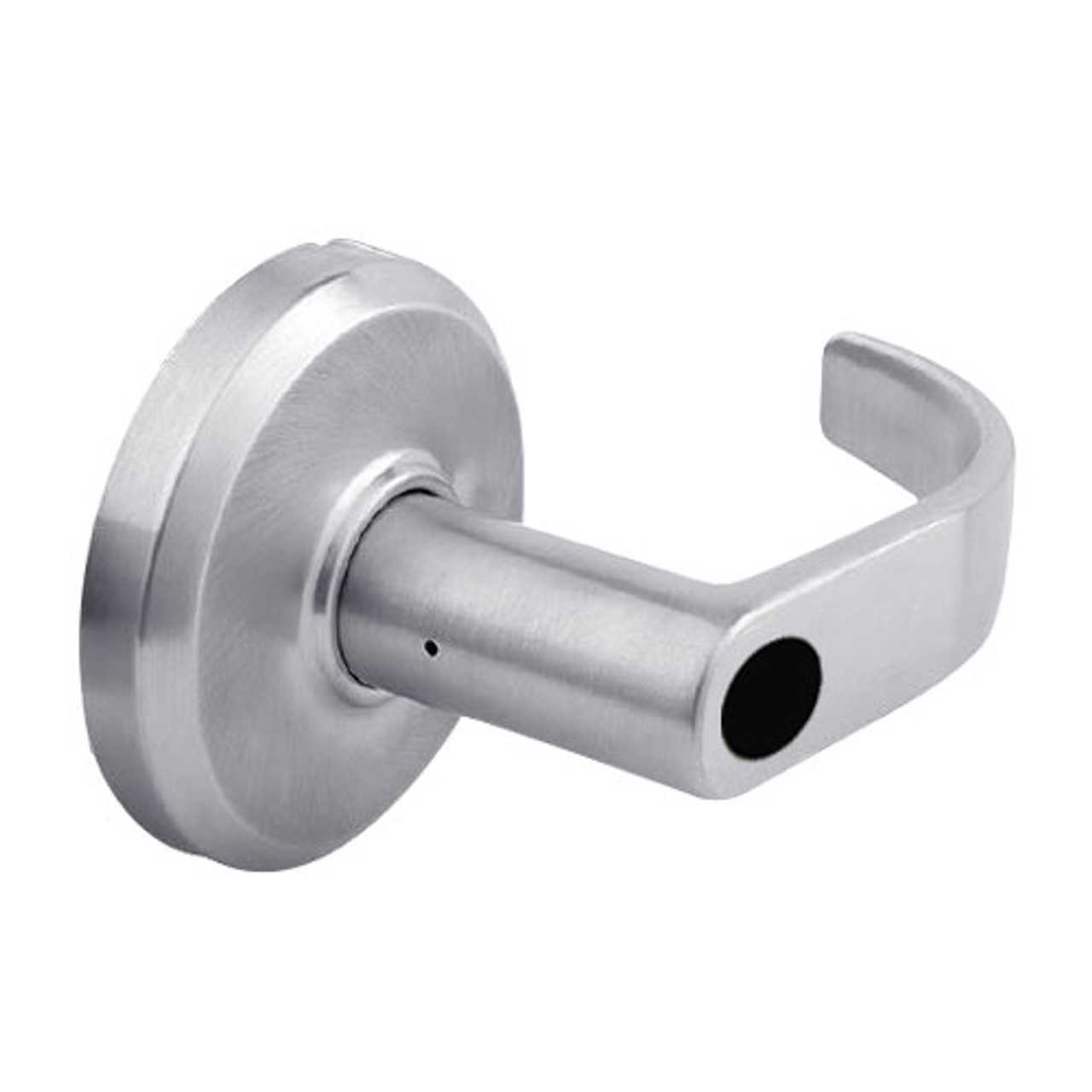 QCL254M626S3478SLC Stanley QCL200 Series Less Cylinder Corridor Lock with Summit Lever in Satin Chrome Finish