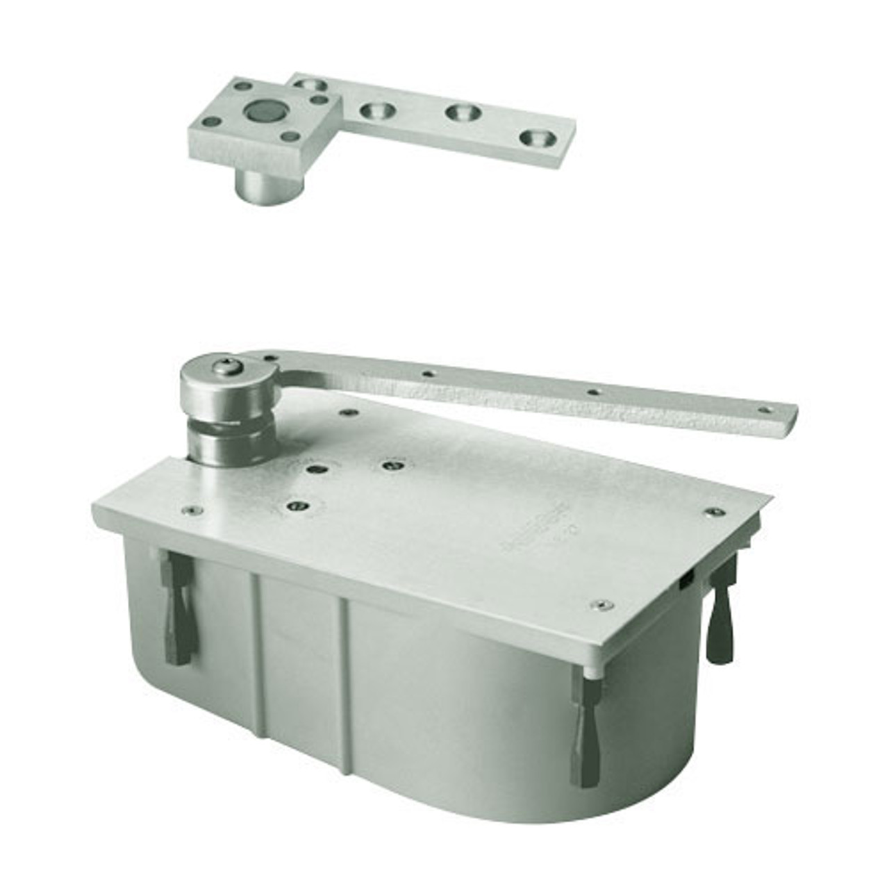 427-85N-LFP-RH-619 Rixson 427 Series Heavy Duty 3/4" Offset Hung Floor Closer in Satin Nickel Finish