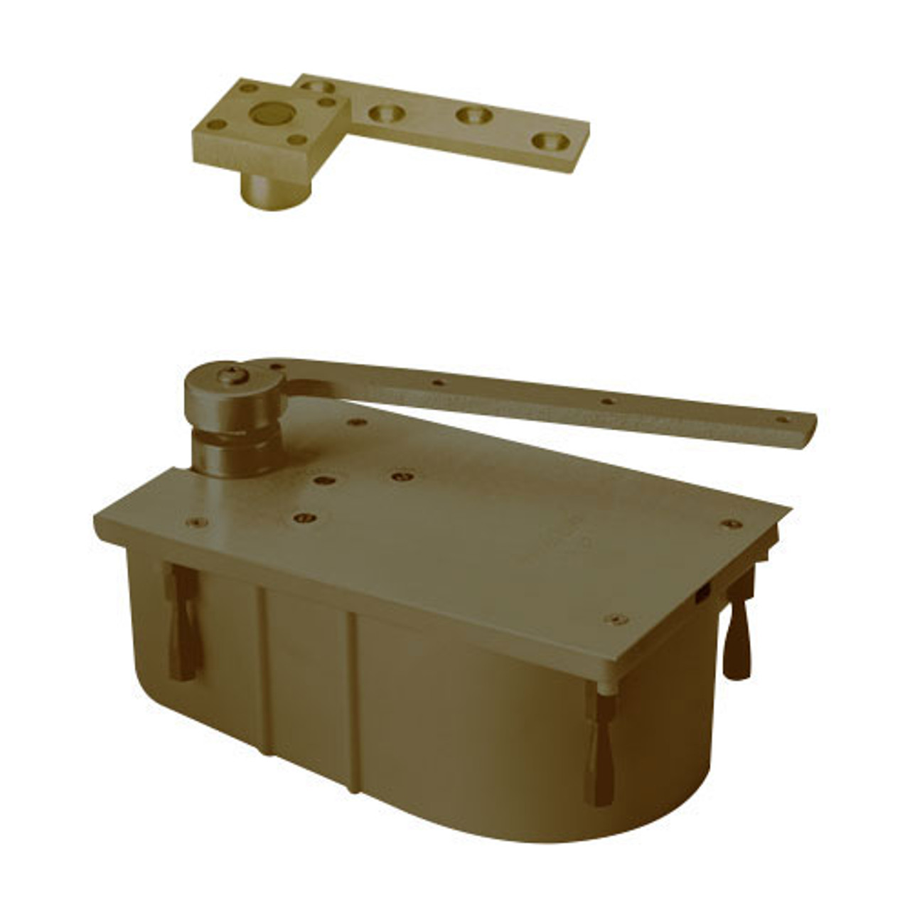 427-95N-LFP-RH-613 Rixson 427 Series Heavy Duty 3/4" Offset Hung Floor Closer in Oil Rubbed Bronze Finish