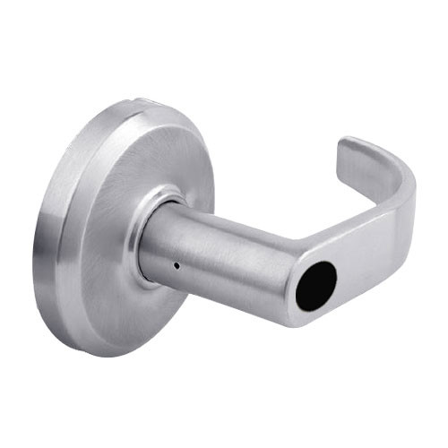 QCL270M626S3FLSLC Stanley QCL200 Series Less Cylinder Storeroom Lock with Summit Lever in Satin Chrome Finish