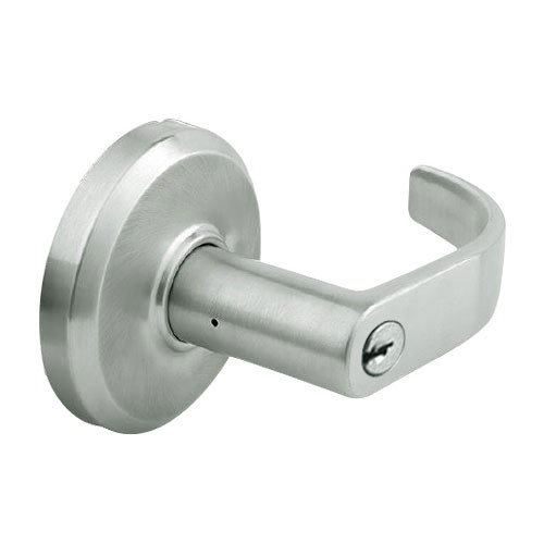 QCL270M619S8118FSC Stanley QCL200 Series Ansi Strike Schlage "C" Storeroom Lock with Summit Lever in Satin Nickel Finish