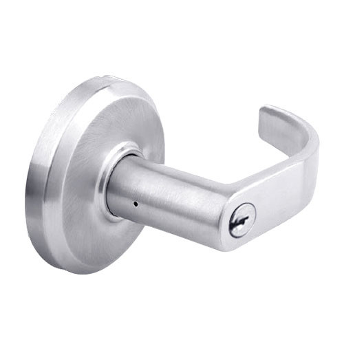 QCL270M625S4FLSSC Stanley QCL200 Series Ansi Strike Schlage "C" Storeroom Lock with Summit Lever in Bright Chrome Finish