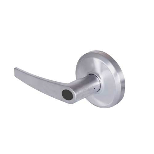QCL250A626NS8118FLC Stanley QCL200 Series Less Cylinder Entrance Lock with Slate Lever in Satin Chrome Finish