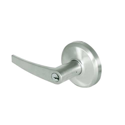 QCL250A619S5478SSC Stanley QCL200 Series Schlage C Keyway Cylindrical Entrance Lock with Slate Lever in Satin Nickel Finish