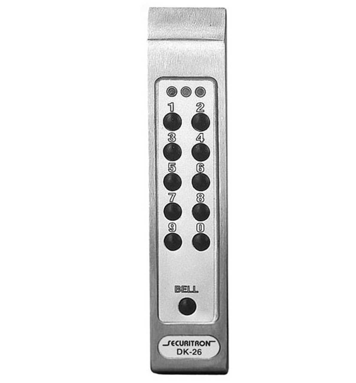 DK-26SS Securitron Digital Keypad for narrow Stile in Stainless
