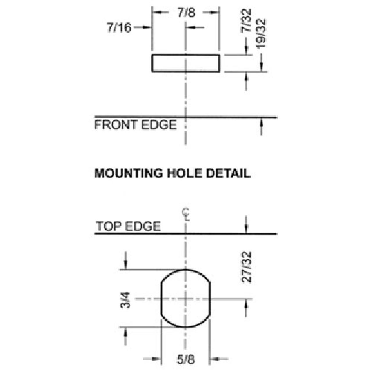 National Desk Lock C8137-26D