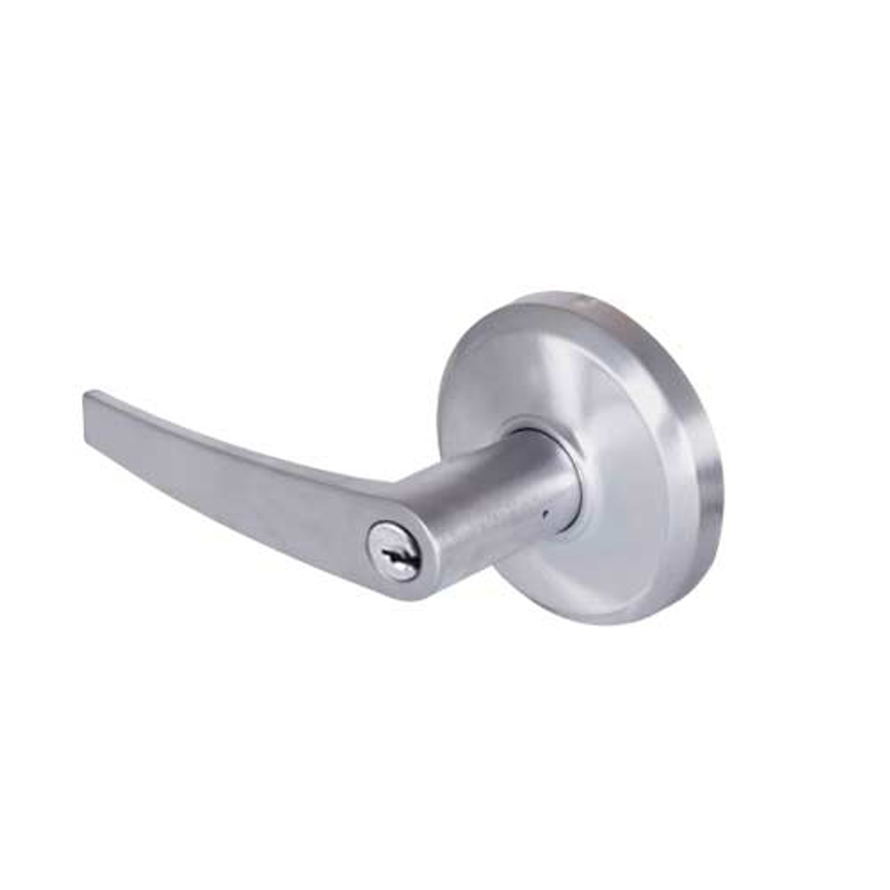QCL254A626S5FLSSC Stanley QCL200 Series Ansi Strike Schlage "C" Corridor Lock with Slate Lever in Satin Chrome Finish