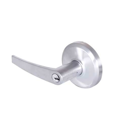 QCL260A625NOLNOSSC Stanley QCL200 Series Ansi Strike Schlage "C" Classroom Lock with Slate Lever in Bright Chrome Finish