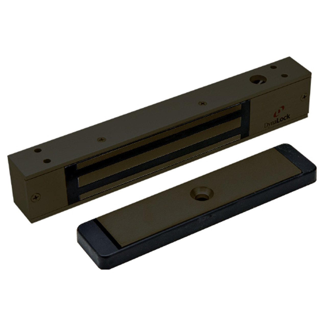 2511-US10B-ATS DynaLock 2500 Series 650 LB Mini-Mag Single Electromagnetic Lock for Outswing Door with Anti-Tamper Switch in Oil Rubbed Bronze