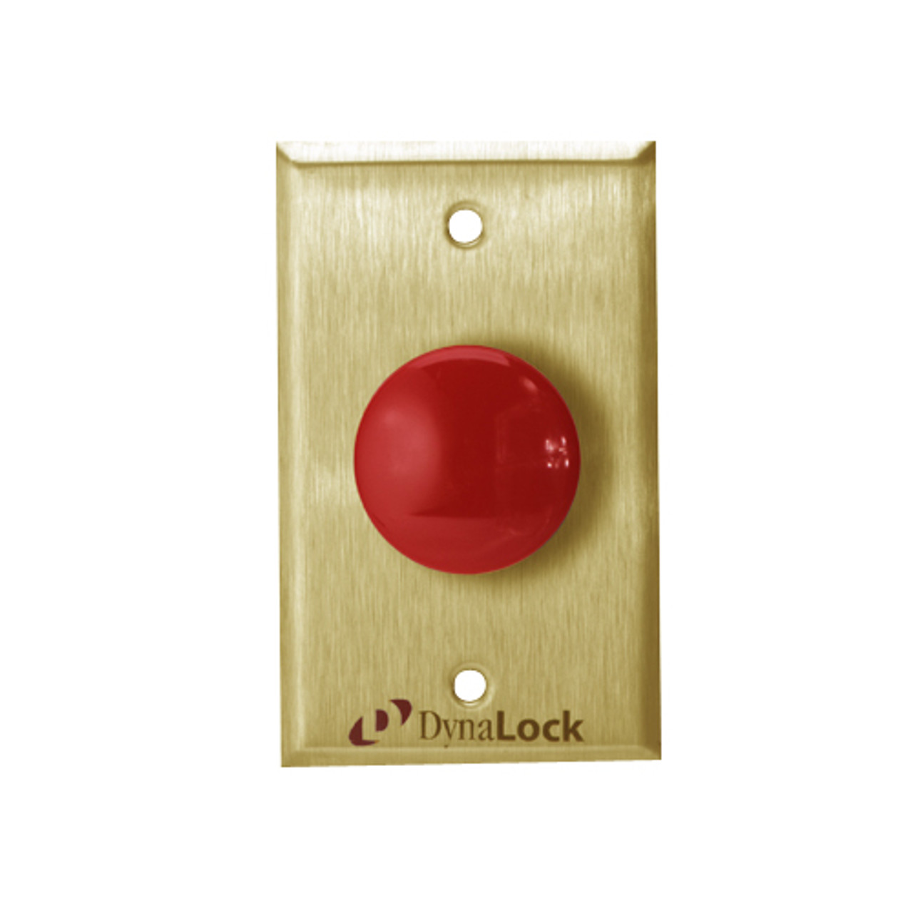 6220-US4 DynaLock 6000 Series Pushbuttons and Palm Switch in Satin Brass