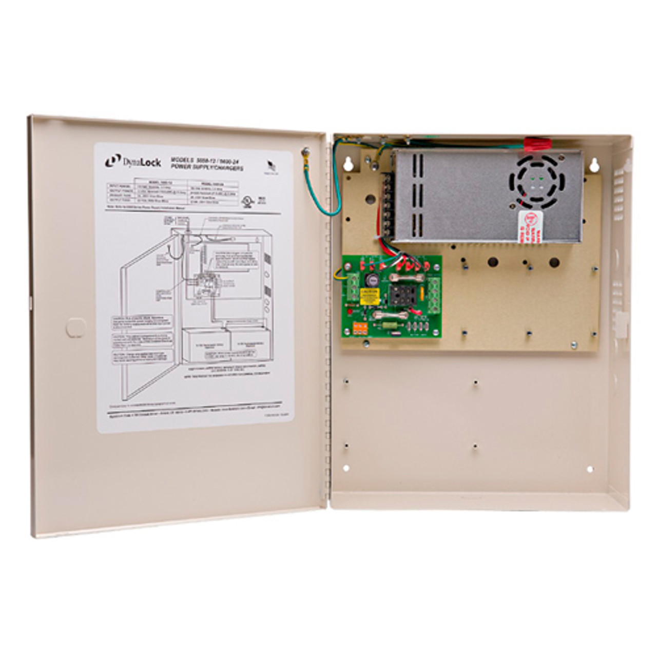 5600-12-FAC DynaLock Multi Zone Heavy Duty 12 VDC Power Supply with Fire Alarm Module