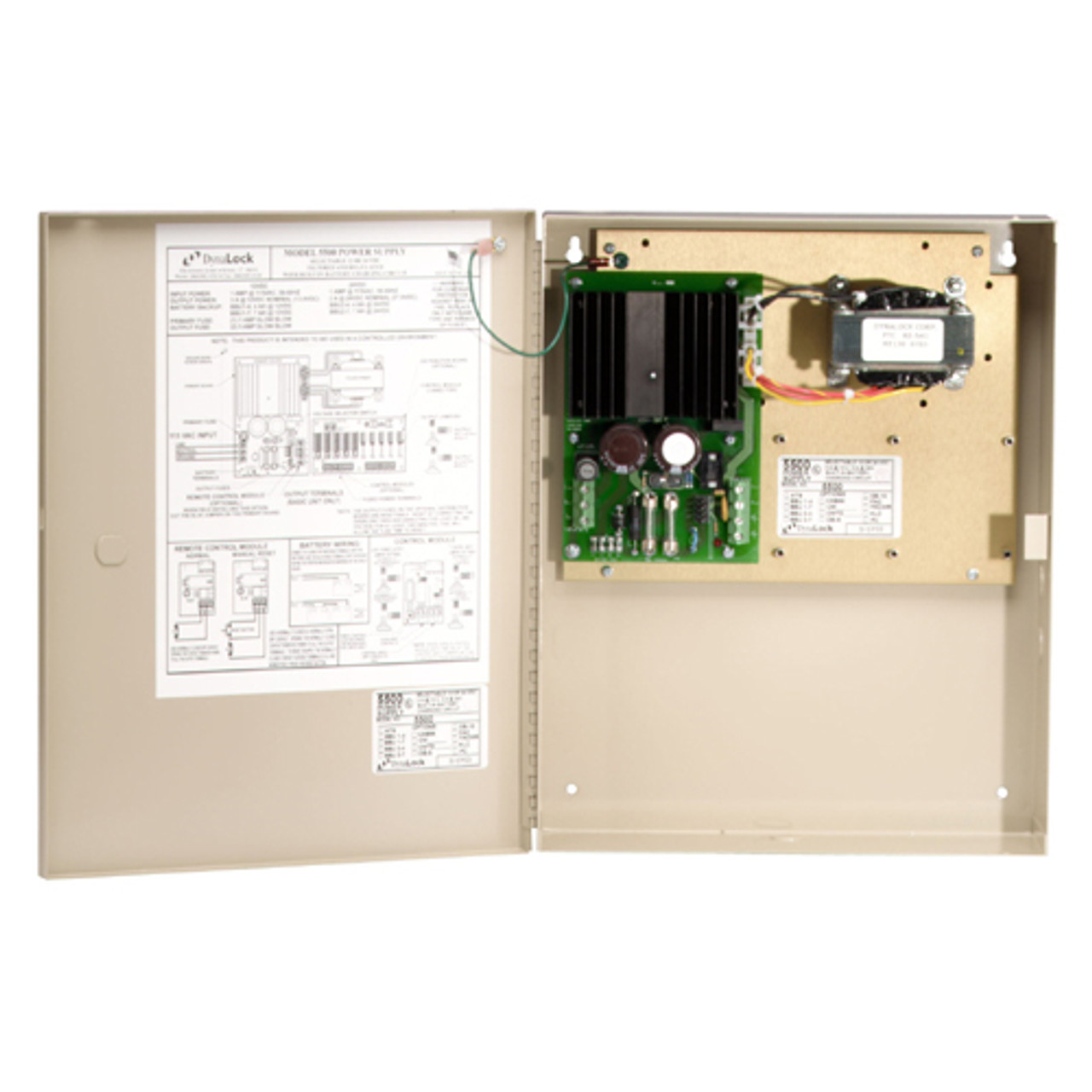 5500-FACMR DynaLock Multi Zone Medium Duty Power Supply with Fire Alarm Module with Manual Reset