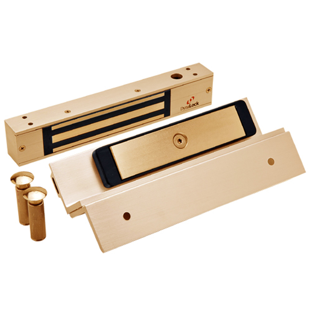 2511TJ-US10 DynaLock 2500 Series 650 LB Mini-Mag Single Electromagnetic Lock for Inswing Door in Satin Bronze