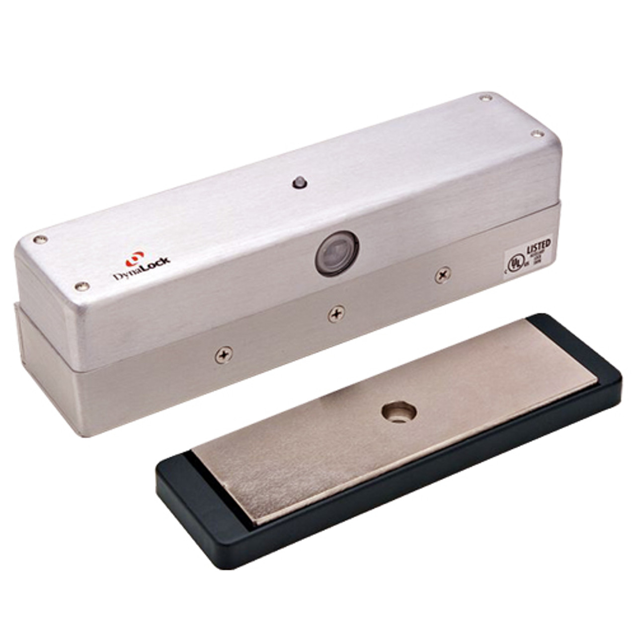 3006-ATS-US28 DynaLock 3006 Series 1500 LBs Single Outswing Free Egress Electromagnetic Lock with ATS in Satin Aluminum