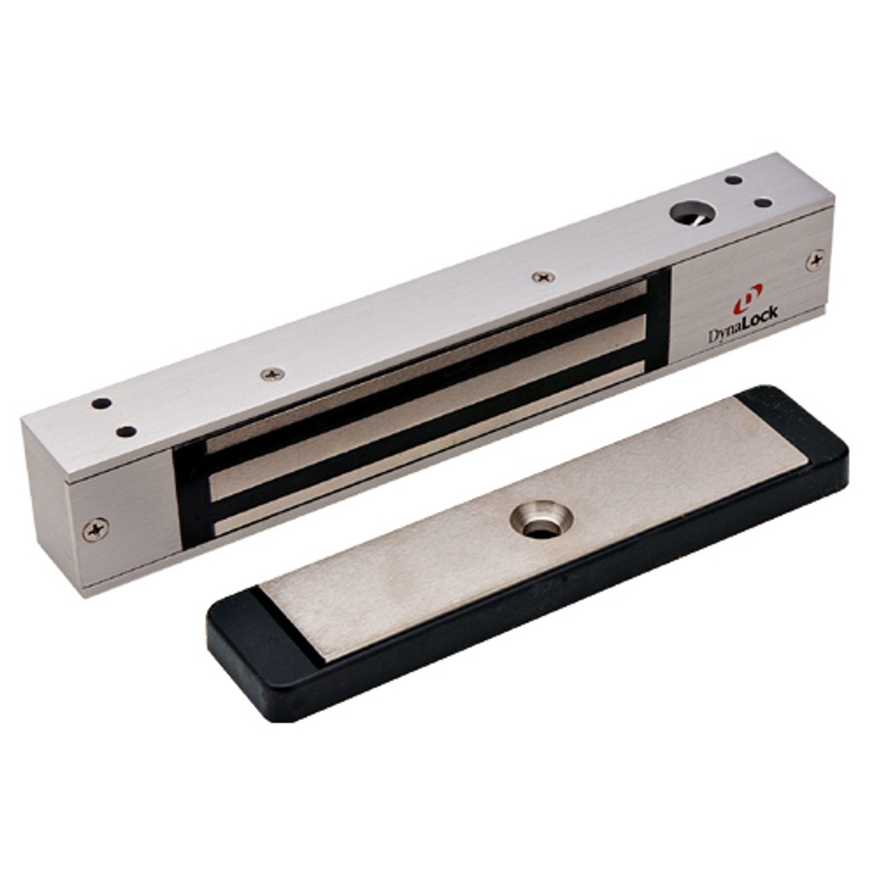 2511-US28 DynaLock 2500 Series 650 LB Mini-Mag Single Electromagnetic Lock for Outswing Door in Satin Aluminum