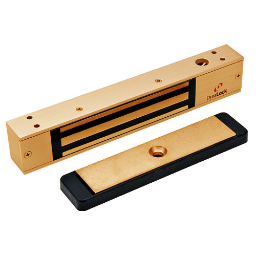 2511-US10 DynaLock 2500 Series 650 LB Mini-Mag Single Electromagnetic Lock for Outswing Door in Satin Bronze