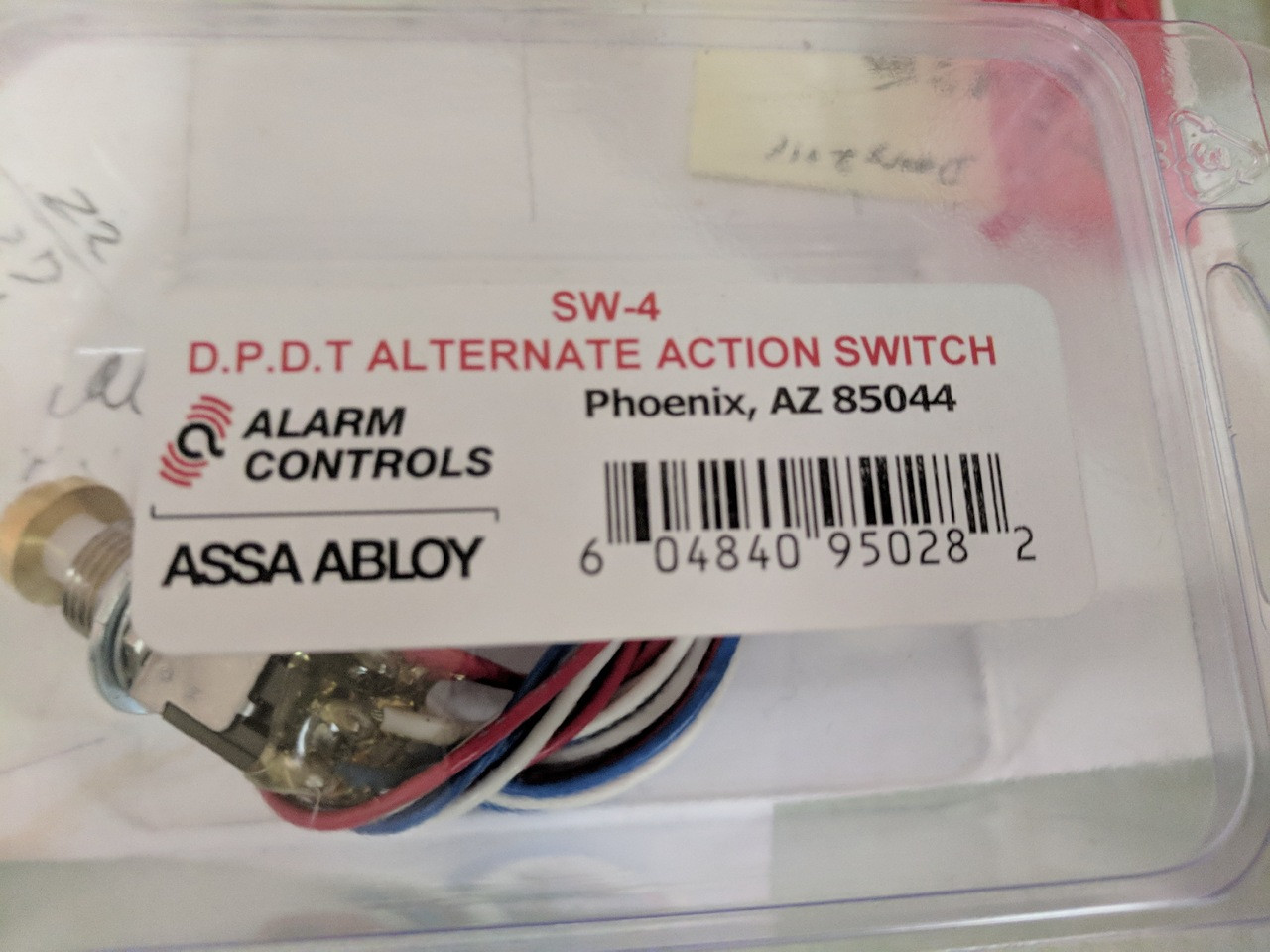 ASP-SW-4 ASP Alarm Control Switch