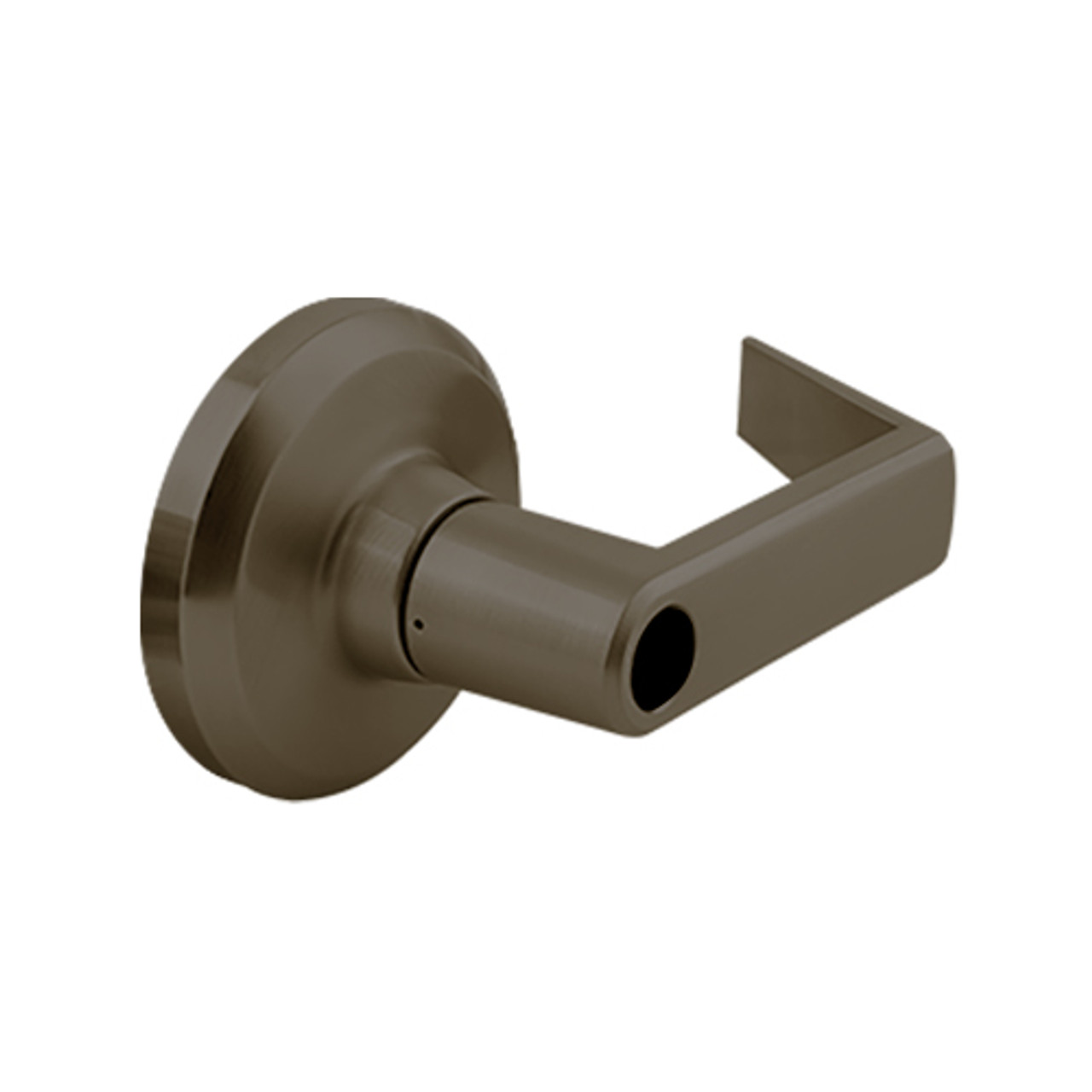 QCL150E613S5118FLC Stanley QCL100 Series Less Cylinder Entrance Lock with Sierra Lever in Oil Rubbed Bronze Finish