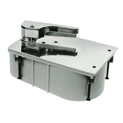 HM27-95S-LBA-RH-619 Rixson 27 Series Heavy Duty Offset Hung Floor Closer with HM Door and Frame Preps in Satin Nickel Finish