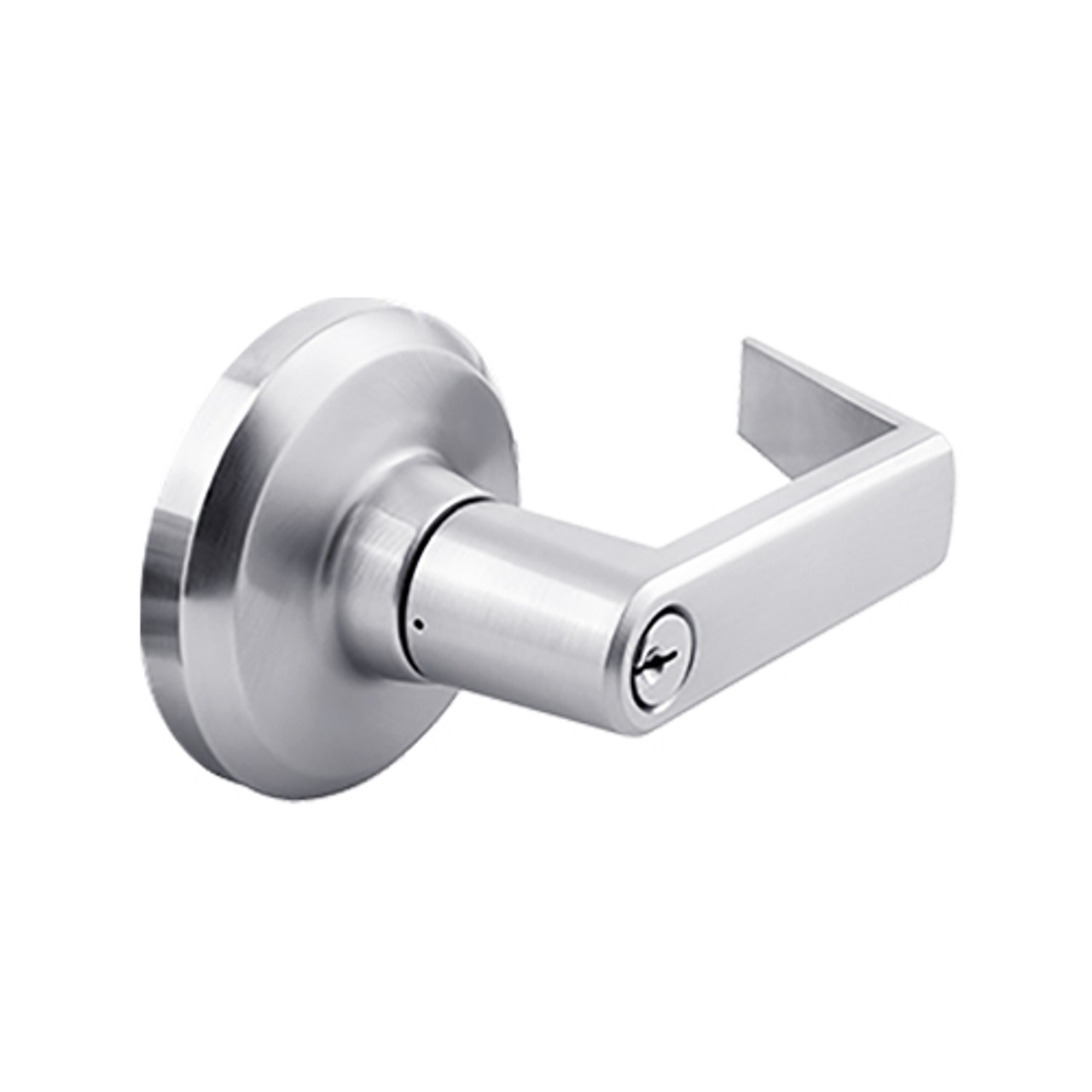 QCL154E625NOL478SSC Stanley QCL100 Series Schlage C Keyway Cylindrical Corridor Lock with Sierra Lever in Bright Chrome Finish