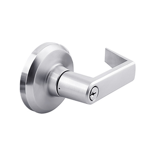 QCL160E625NOL478SSC Stanley QCL100 Series Schlage C Keyway Cylindrical Corridor Lock with Sierra Lever in Bright Chrome Finish