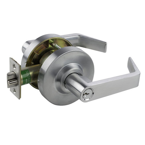 QL17 Sr-26D Arrow Cylindrical Lock QL Series Classroom Lever Lock with Sierra Lever in Satin Chrome