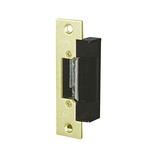 2012-RS-24DC Trine Light Commercial Adjustable 2000 Series Fail Safe Electric Strikes in Brass Powder Finish