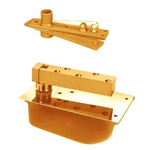 H28-95S-LH-612 Rixson 28 Series Heavy Duty Single Acting Center Hung Floor Closer in Satin Bronze Finish