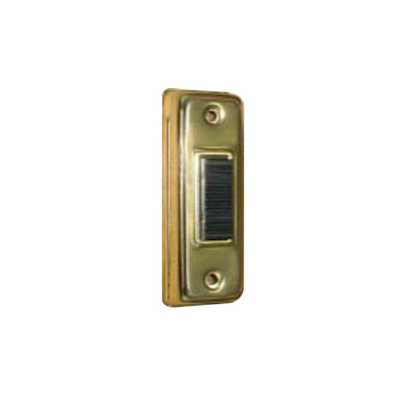 71LG Trine Push Button Lighted Anodized Brass Aluminum Housing with White Bar