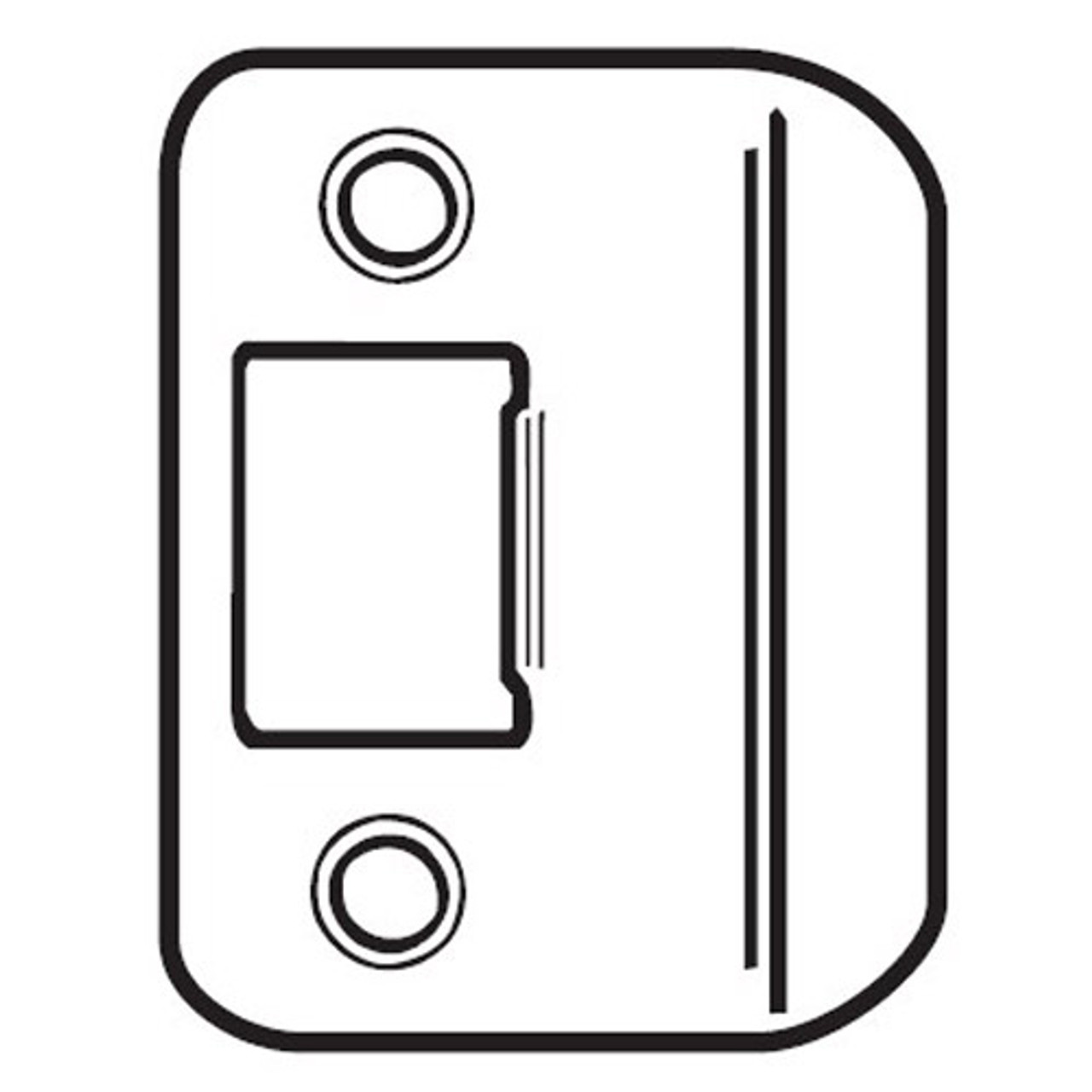 ST-214-RC-630 Don Jo Replacement strike in Stainless Steel Finish