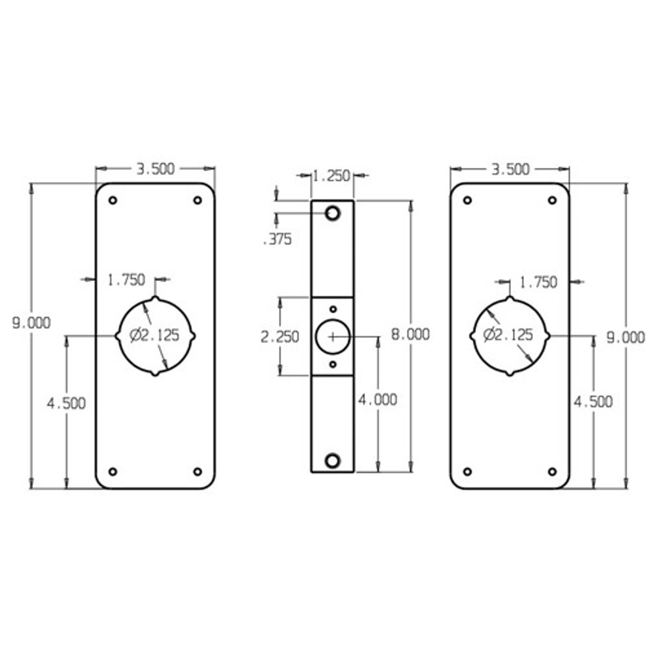 RPK-109-630 Don Jo Remodeler Kit Dimensional View