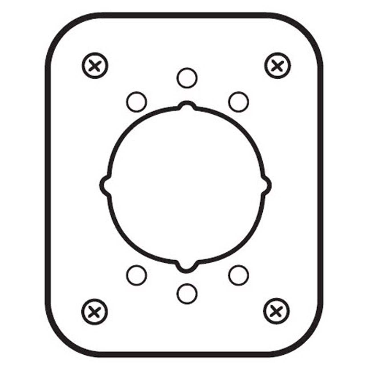 RP13545-2-605 Don Jo Remodeler Plate for Lever in Bright Brass Finish