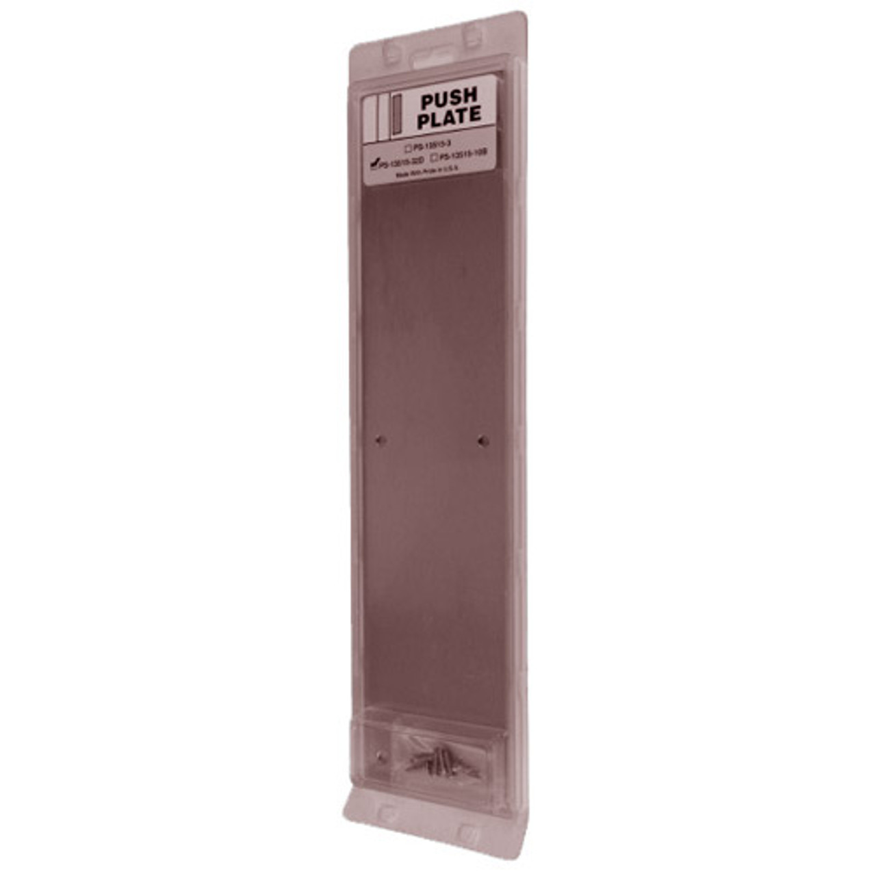 PS-13515-613 Don Jo Push Plate in Oil Rubbed Bronze Finish