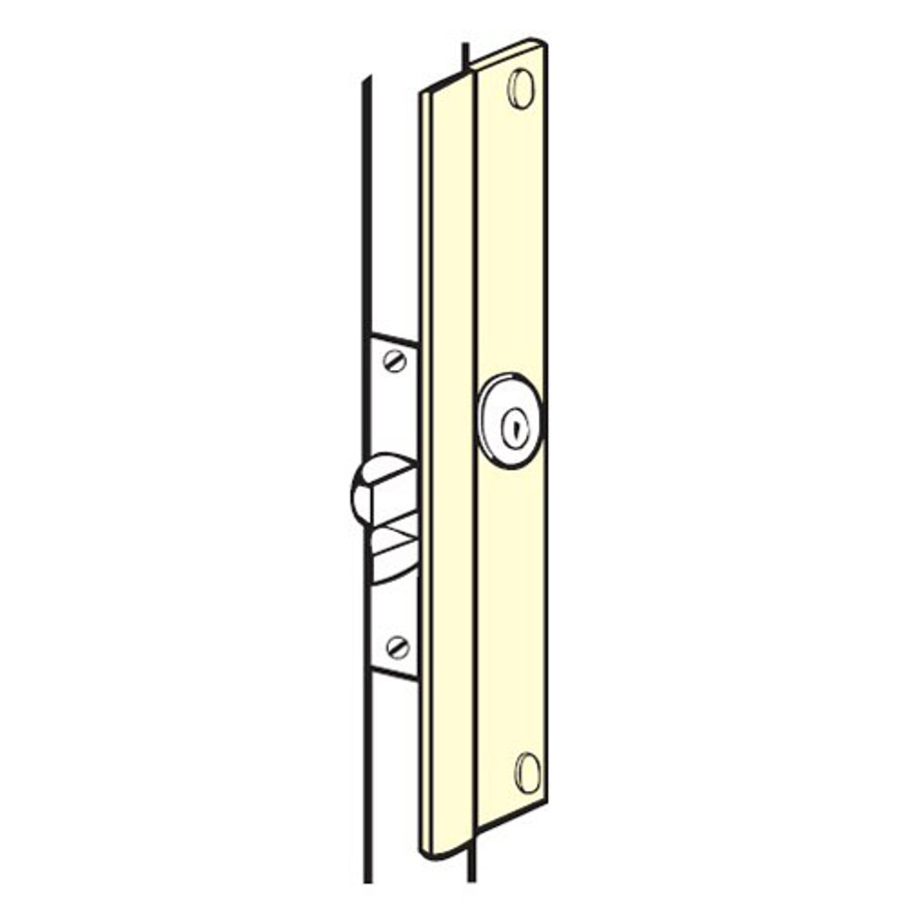 LP-312P-DU Don Jo Latch Protector in Duro Coated Finish