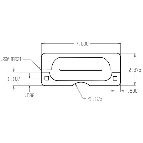 LP-207-SL Don Jo Latch Protector in Silver Coated Finish