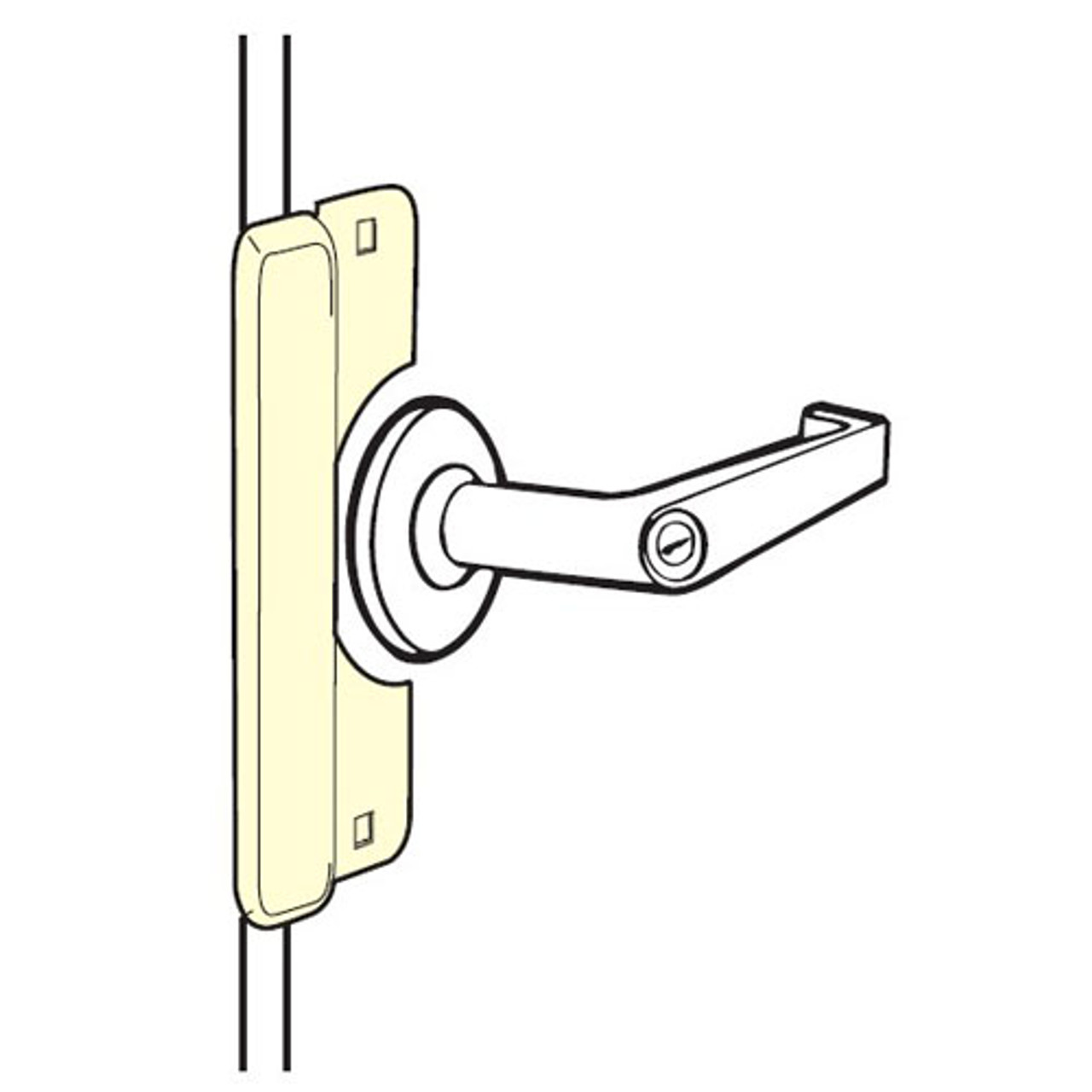 LELP-208-DU Don Jo Latch Protector for Electric Strikes in Duro Coated Finish