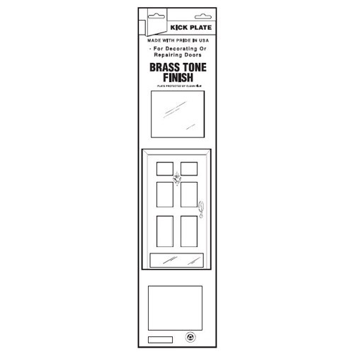 KP-830-628 Don Jo Kick Plates in Satin Aluminum Finish