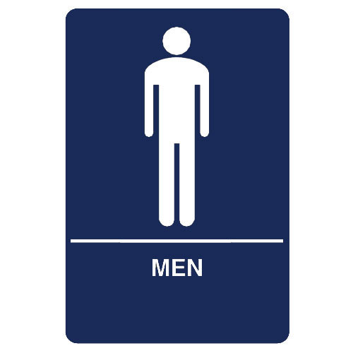 HS-9070-02 Don Jo ADA Sign in Blue Color