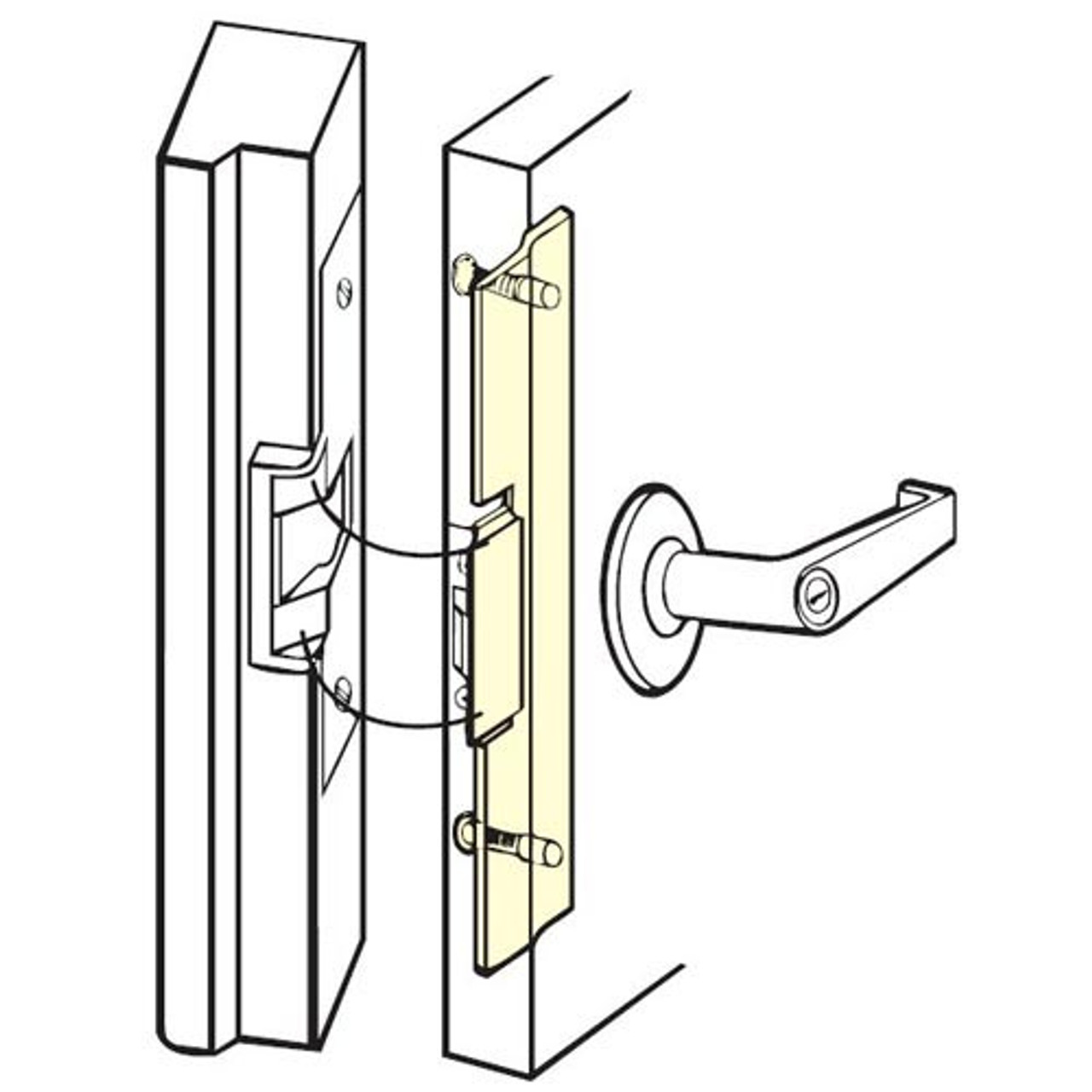 FLP-211-DU Don Jo Latch Protector in Duro Coated Finish