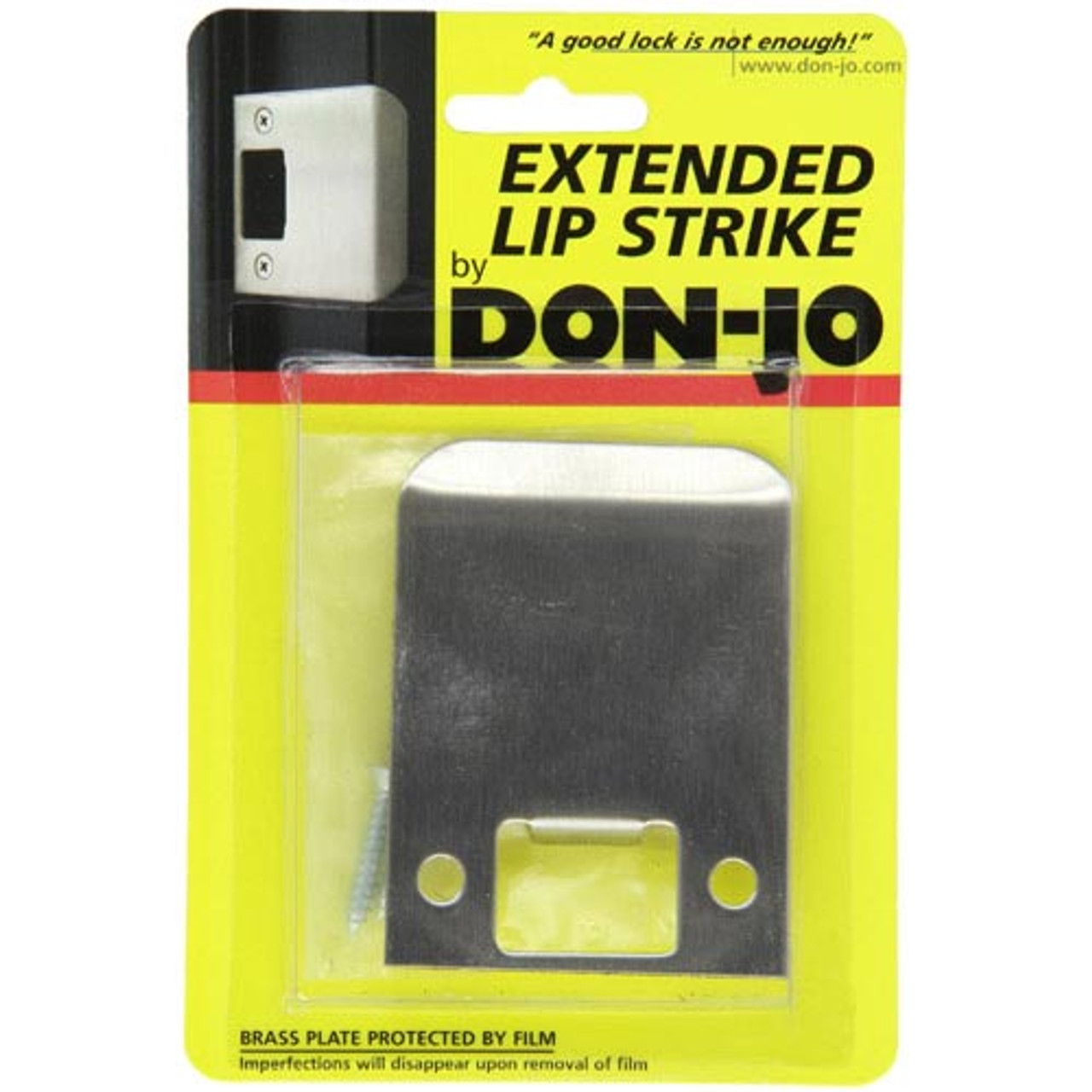 EL-115-630 Don Jo 2-1/4" Extended Lip Strike in Satin Stainless Steel Finish