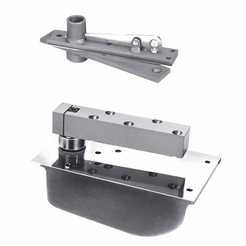EH28-85S-2W-LH-625 Rixson 28 Series Power Transfer Heavy Duty Single Acting Center Hung Floor Closer in Bright Chrome Finish