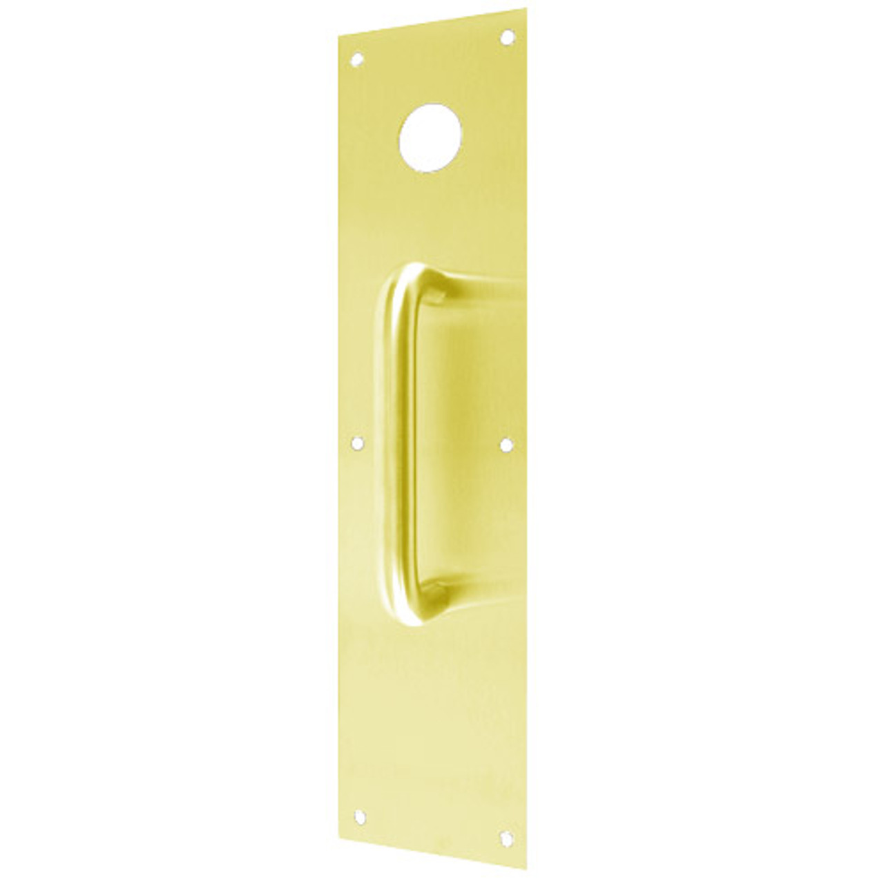 CFK7115-605 Don Jo Pull Plates with Holes in Bright Brass Finish