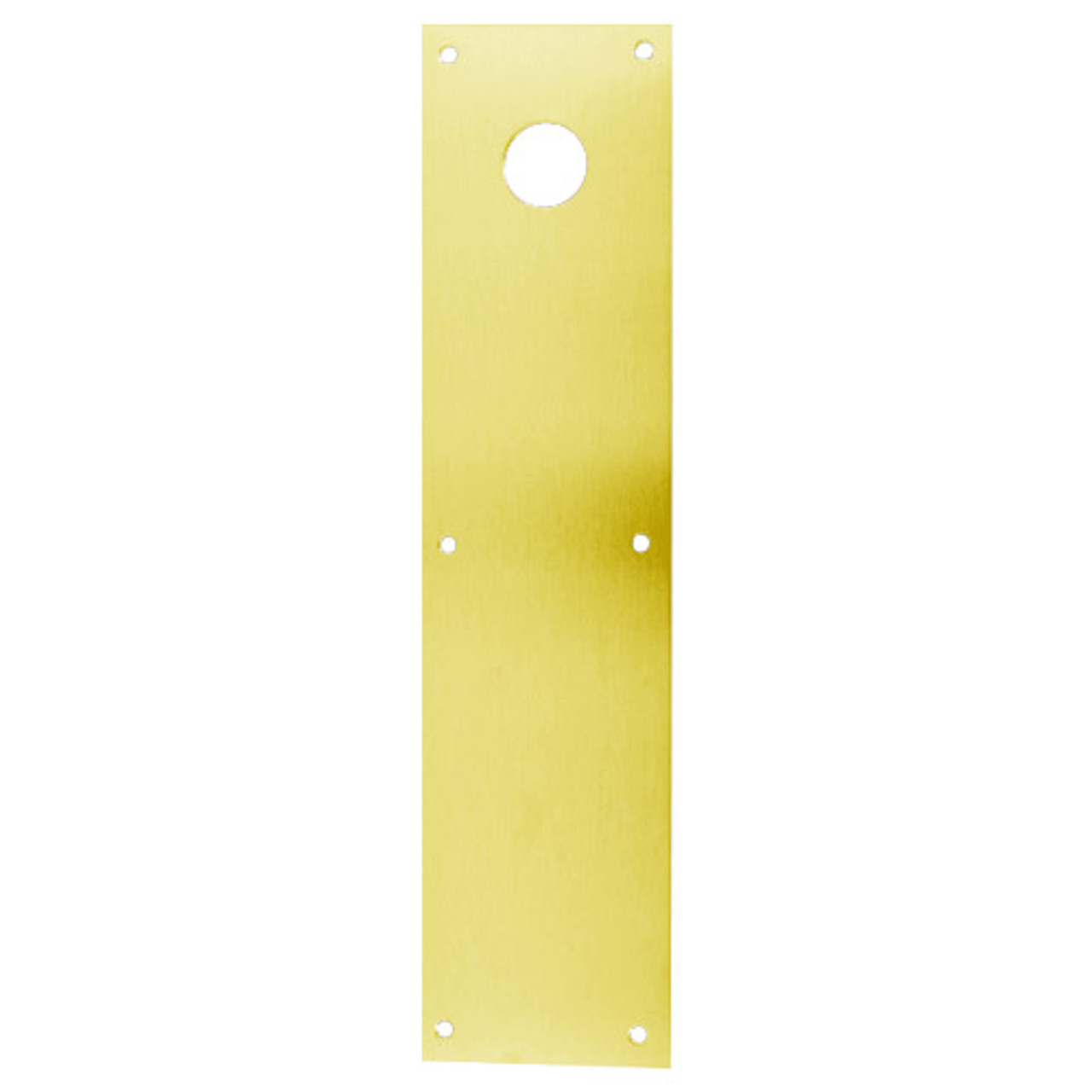 CFD71-605 Don Jo Push Plates with Holes in Bright Brass Finish