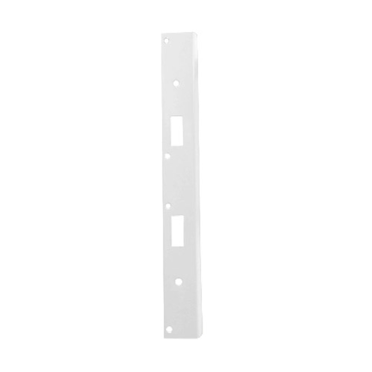AST-21346-WH Don Jo 18" Security Strike Plate in White Coated Finish