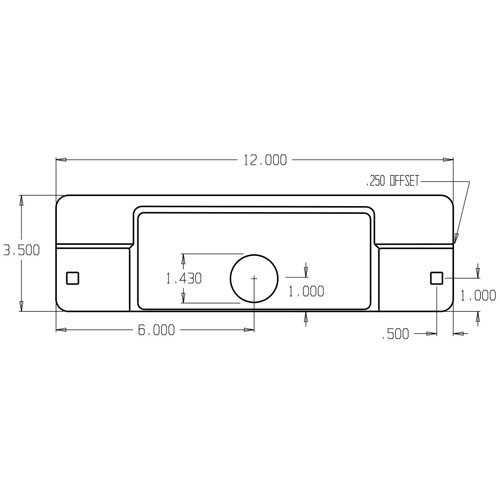 AL-211-DU Don Jo Latch Protector Dimensional View