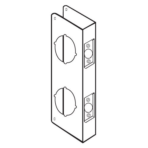 942-S-CW Don Jo Classic Wrap Around Plate in Stainless Steel Finish