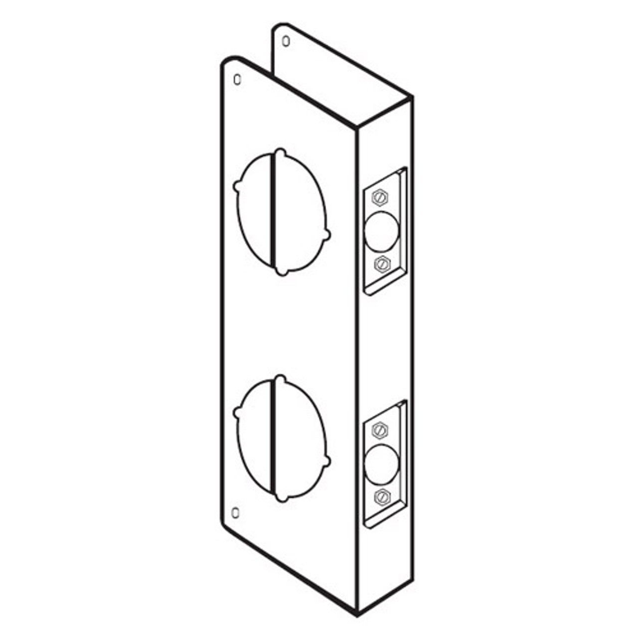 942-10B-CW Don Jo Classic Wrap Around Plate in Bronze Finish