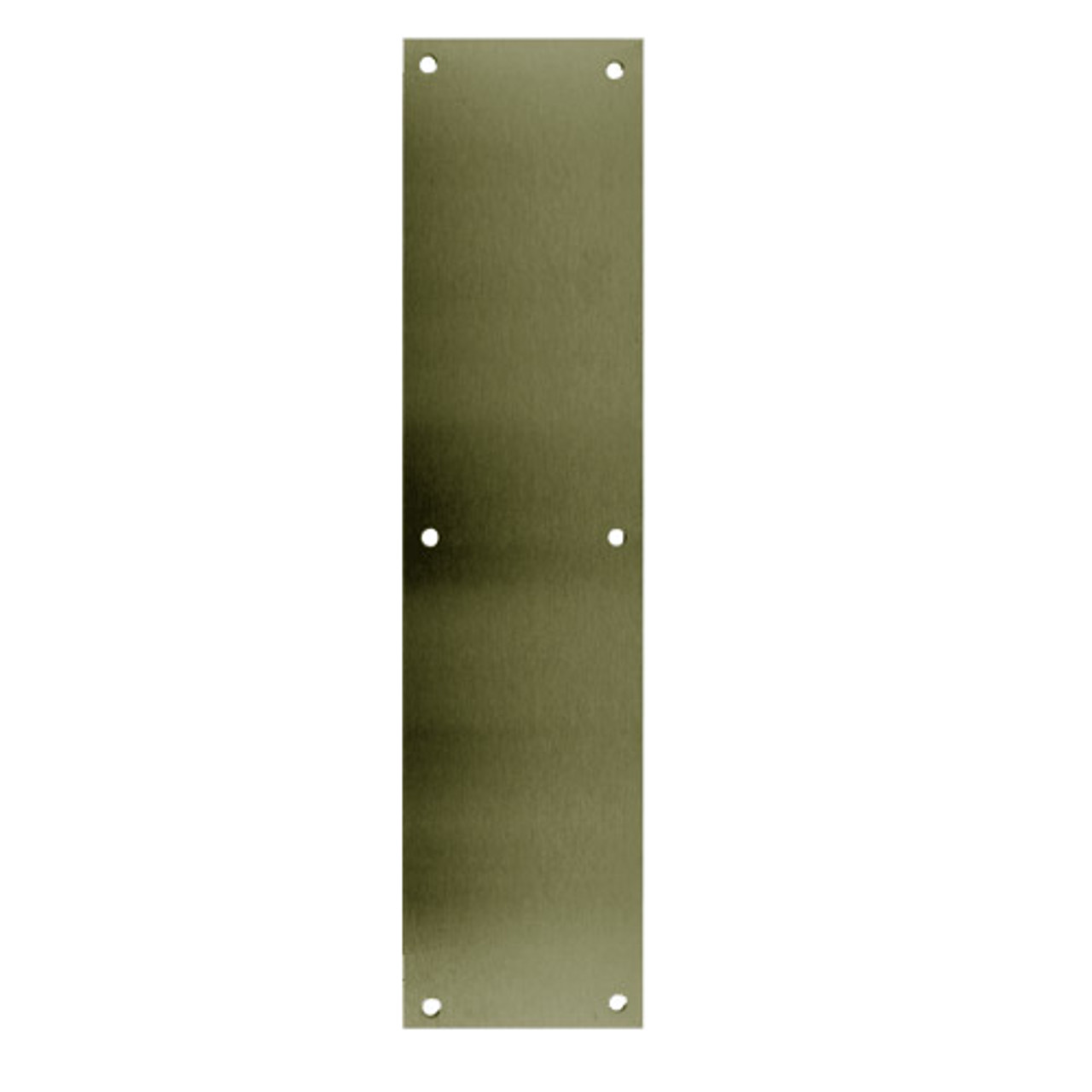 73-609 Don Jo 0.50 Push Plate in Satin Brass Finish